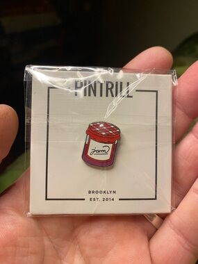 Brand New Limited Edition Pintrill “Jam” Jam Jar Enamel Pin